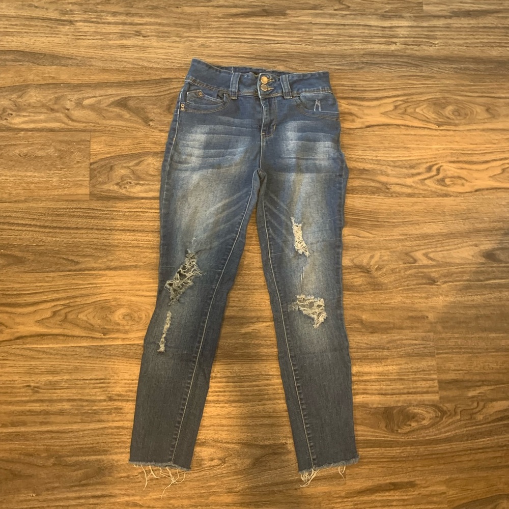 blue ripped jeans size 5